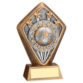 BRZ/GOLD DIAMOND HOLDER WITH 'PARENTS PLAYER' DISC AND PLATE - 5.25in